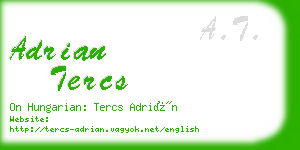 adrian tercs business card